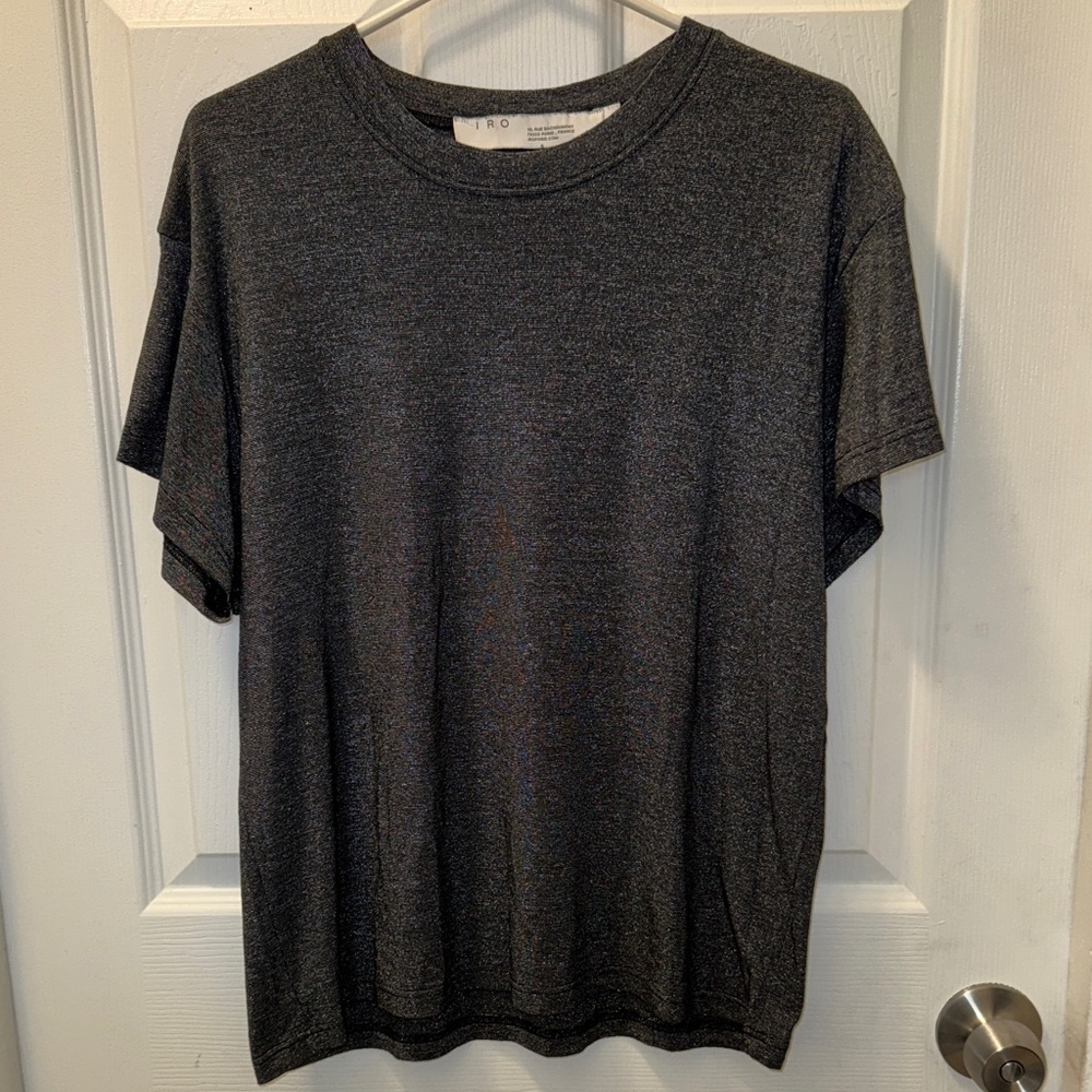 Women's shirt by IRO from Paris, France, slightly shiny.